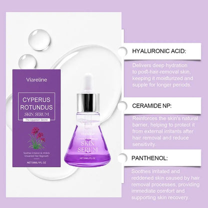 Post Hair Removal Care Serum Soothing Brightening Skin Care for Keeping It Moisturized Soft Refreshed with Hyaluronic