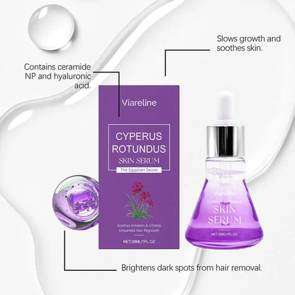 Post Hair Removal Care Serum Soothing Brightening Skin Care for Keeping It Moisturized Soft Refreshed with Hyaluronic