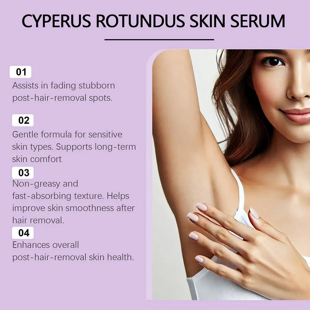 Post Hair Removal Care Serum Soothing Brightening Skin Care for Keeping It Moisturized Soft Refreshed with Hyaluronic
